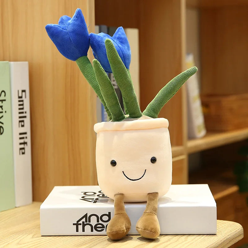 Smiling Tulip Flower Plush